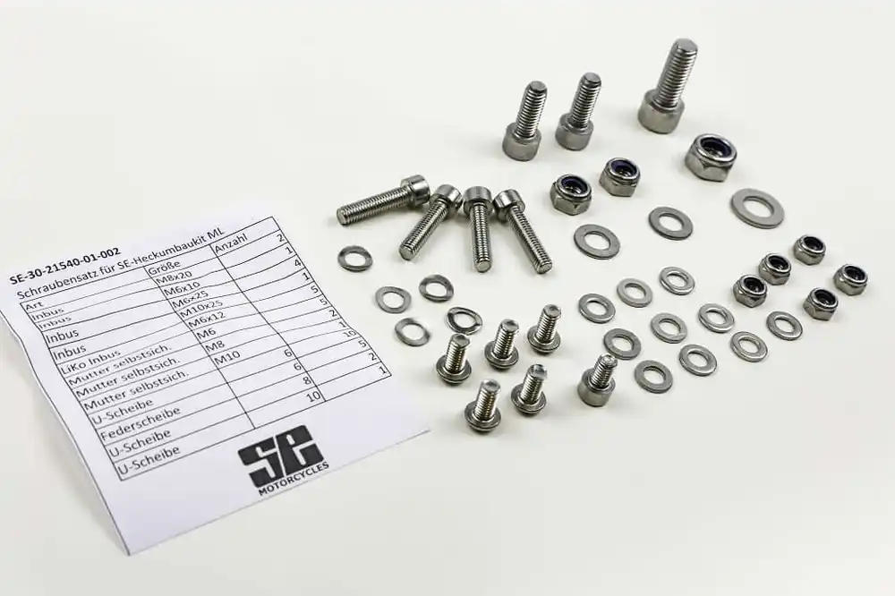 Schraubensatz Edelstahl für SE Heckumbau Kit BMW Monolever Schnäppchen