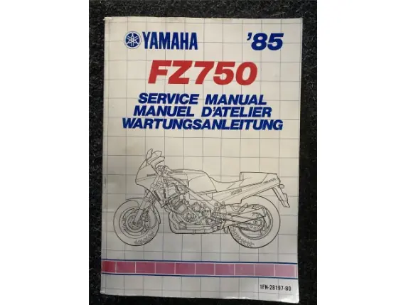 Top-Preis Yamaha Wartungsanleitung FZ750 1985