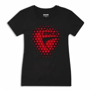 Markenware Ducati T-Shirt-Heart Damen